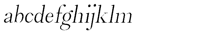 Castlon Light Condensed Slanted FONT