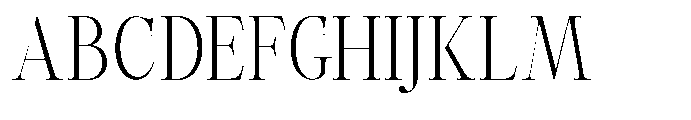 Castlon Light Condensed Font UPPERCASE
