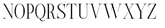 Castlon Light Condensed Font UPPERCASE