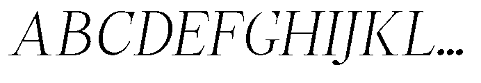Castlon Light Contrast Expanded Slanted Font UPPERCASE