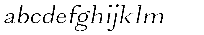 Castlon Light Contrast Expanded Slanted FONT
