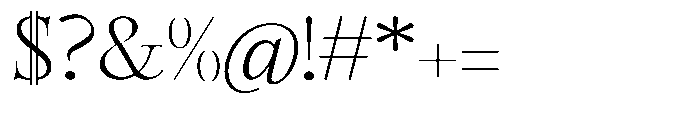 Castlon Light Contrast Expanded Font OTHER CHARS