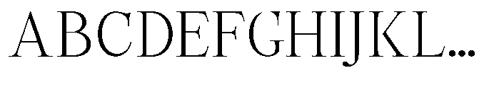 Castlon Light Contrast Expanded Font UPPERCASE
