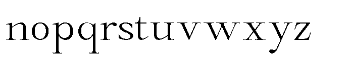 Castlon Light Contrast Expanded Font LOWERCASE