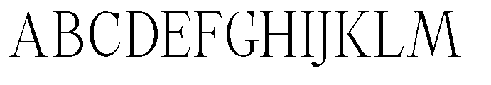 Castlon Light Contrast Font UPPERCASE