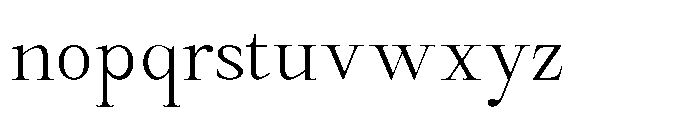 Castlon Light Contrast Font LOWERCASE
