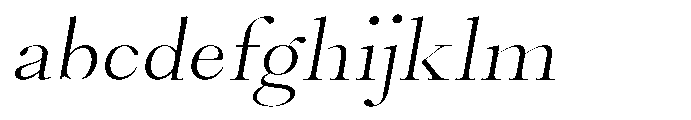 Castlon Light Expanded Slanted FONT