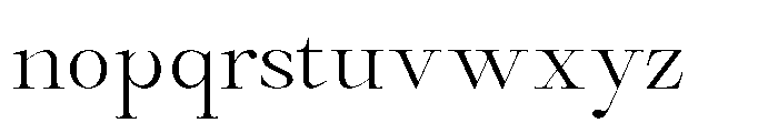 Castlon Light Expanded Font LOWERCASE