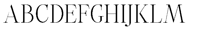 Castlon Light Font UPPERCASE