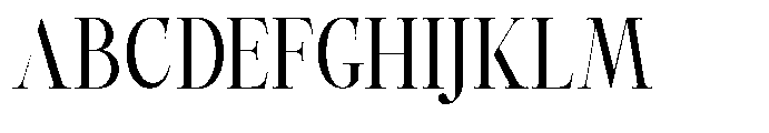 Castlon Medium Condensed Font UPPERCASE