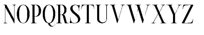 Castlon Medium Condensed Font UPPERCASE