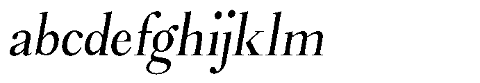 Castlon Medium Contrast Condensed Slant FONT