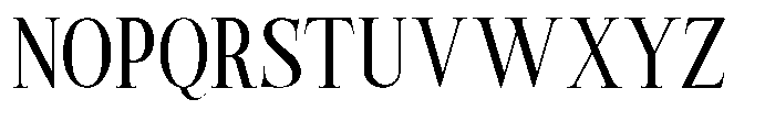 Castlon Medium Contrast Condensed Font UPPERCASE