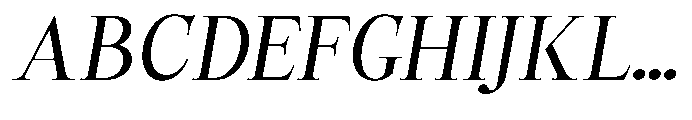 Castlon Medium Contrast Exp Slant Font UPPERCASE