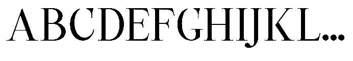 Castlon Medium Contrast Expanded Font UPPERCASE