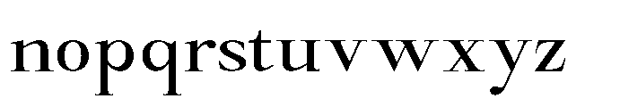 Castlon Medium Contrast Expanded Font LOWERCASE