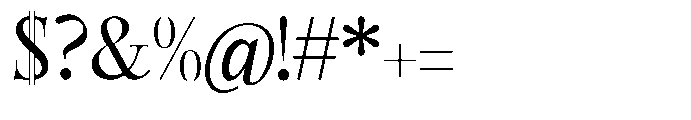 Castlon Medium Contrast Font OTHER CHARS