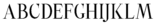 Castlon Medium Contrast Font UPPERCASE
