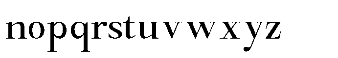 Castlon Medium Contrast Font LOWERCASE