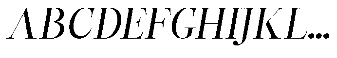Castlon Medium Expanded Slanted Font UPPERCASE