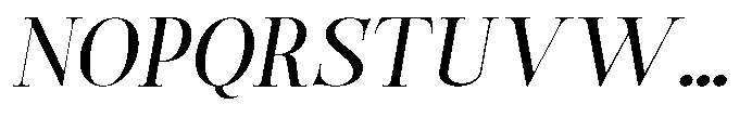 Castlon Medium Expanded Slanted Font UPPERCASE