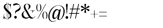 Castlon Medium Font OTHER CHARS