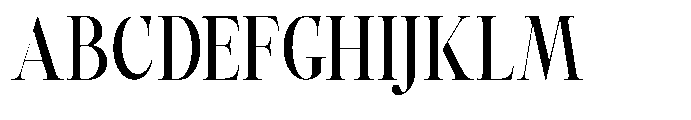 Castlon Semi Bold Condensed Font UPPERCASE