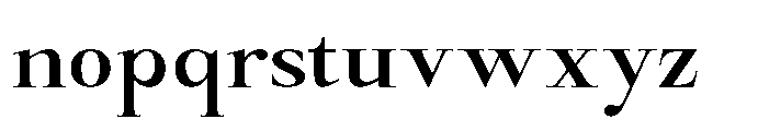 Castlon Semi Bold Contrast Expanded Font LOWERCASE