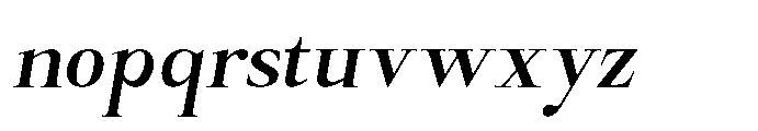 Castlon Semi Bold Contrast Slanted Font LOWERCASE