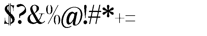 Castlon Semi Bold Contrast Font OTHER CHARS