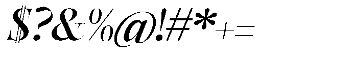 Castlon Semi Bold Expanded Slanted Font OTHER CHARS