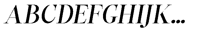 Castlon Semi Bold Expanded Slanted Font UPPERCASE