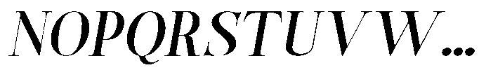 Castlon Semi Bold Expanded Slanted Font UPPERCASE