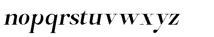 Castlon Semi Bold Slanted Font LOWERCASE
