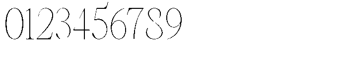 Castlon Thin Condensed Font OTHER CHARS