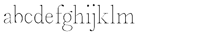 Castlon Thin Condensed FONT