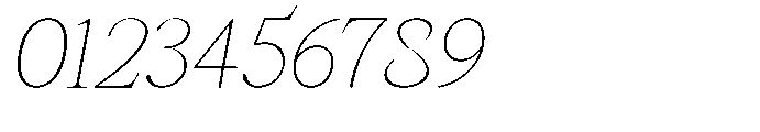 Castlon Thin Contrast Expanded Slanted Font OTHER CHARS