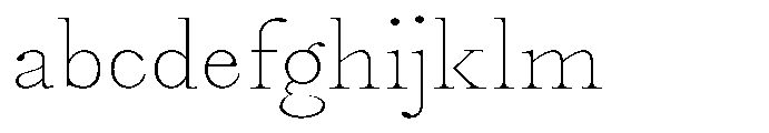 Castlon Thin Contrast Expanded FONT