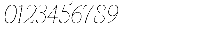 Castlon Thin Contrast Slanted Font OTHER CHARS