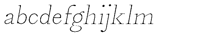 Castlon Thin Contrast Slanted FONT