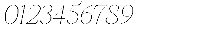 Castlon Thin Expanded Slanted Font OTHER CHARS