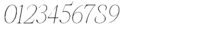 Castlon Thin Slanted Font OTHER CHARS