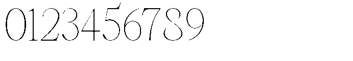 Castlon Thin Font OTHER CHARS