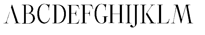 Castlon Var Thin Condensed Font UPPERCASE