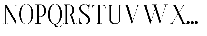 Castlon Var Thin Condensed Font UPPERCASE