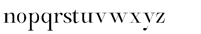 Castlon Var Thin Condensed Font LOWERCASE