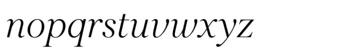Castra Italic Font LOWERCASE