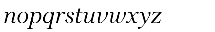 Castra Medium Italic Font LOWERCASE