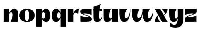 Casty Black Font LOWERCASE