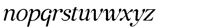 Castyla Italic Font LOWERCASE